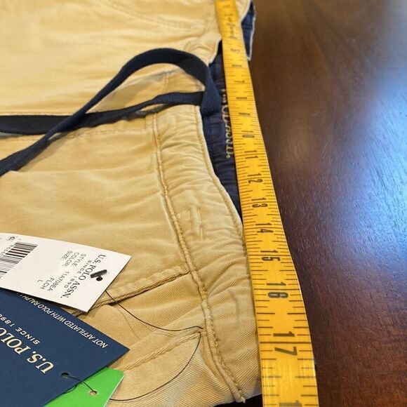 U.S. Polo Assn. Mens Jogger Short Tan Size Large - Picture 8 of 9